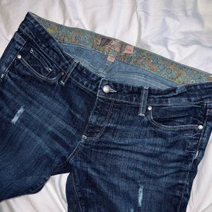 Paige Maternity Jeans Jimmy Jimmy Distressed Straight size 30